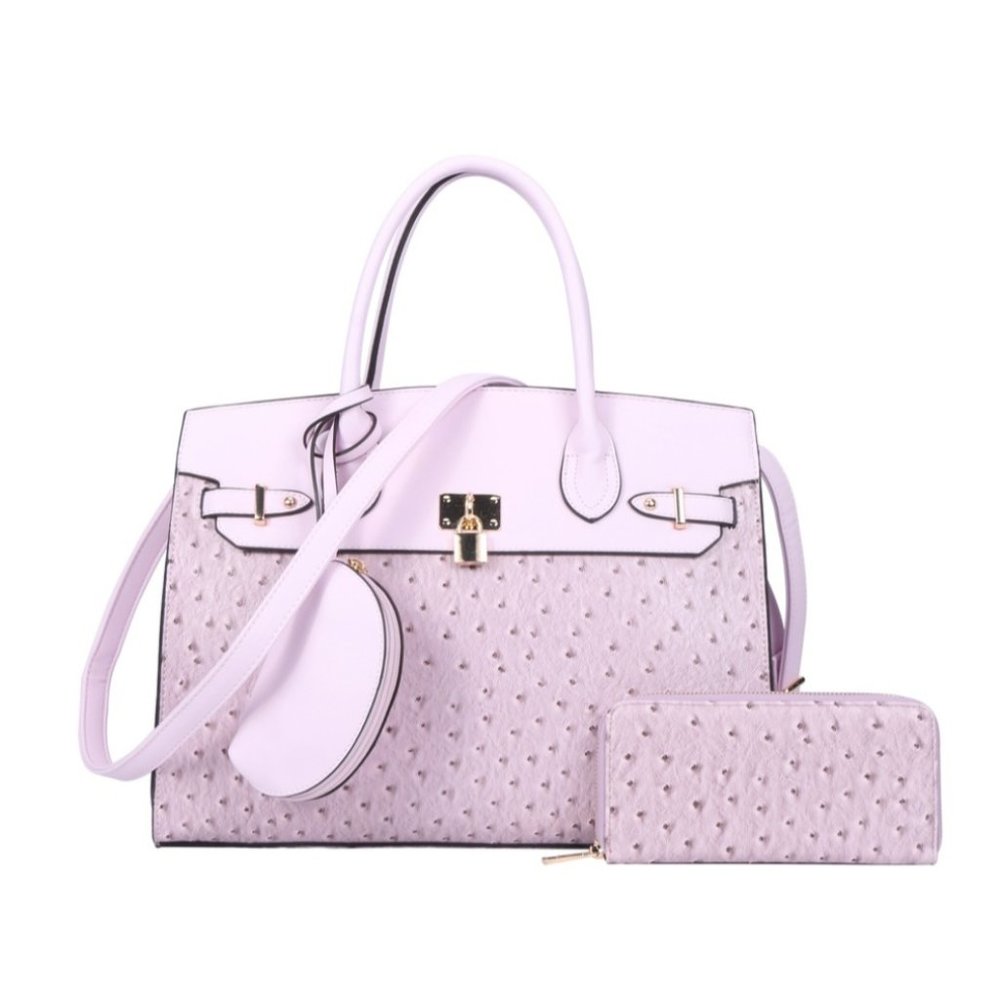 Ostrich Croc Satchel